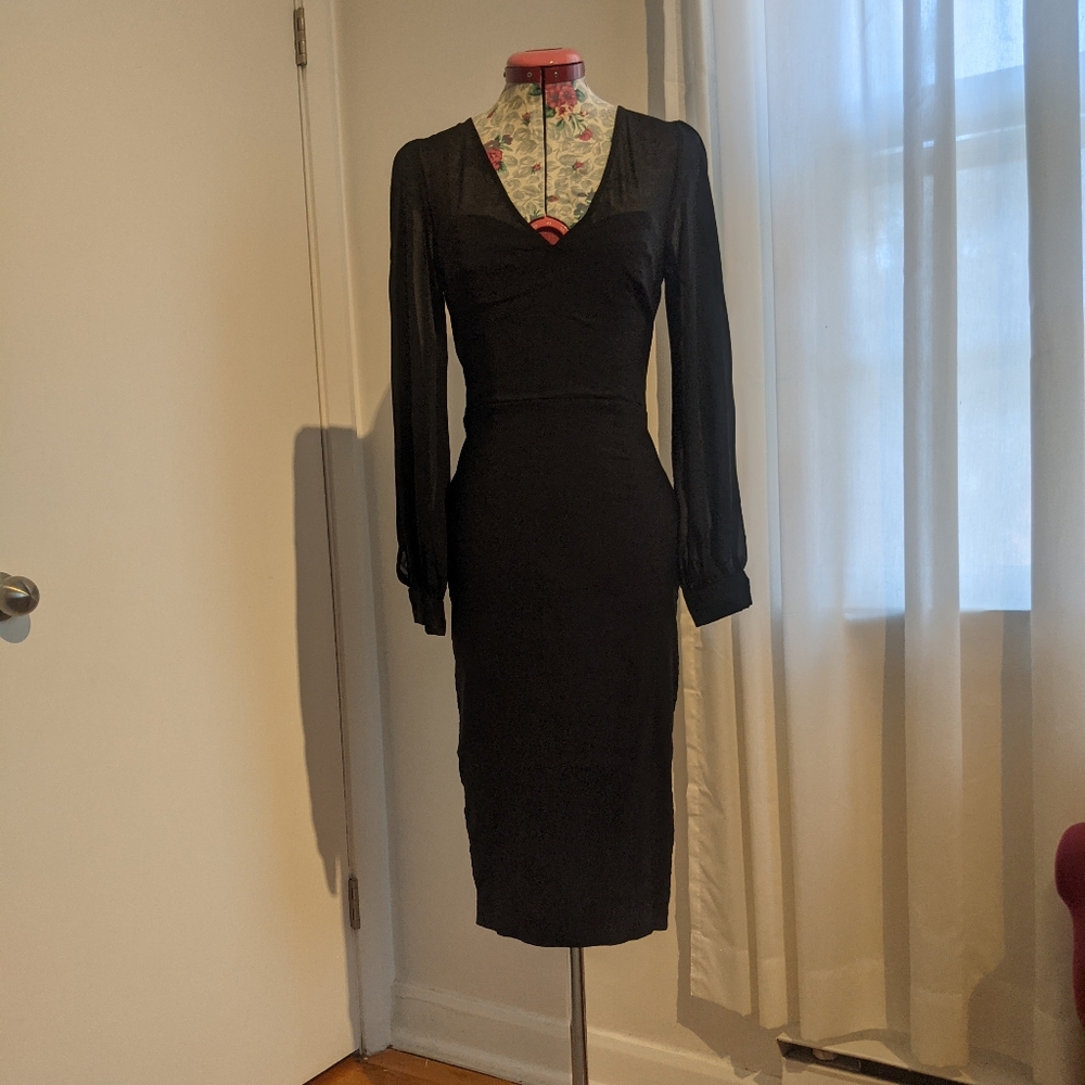 Black pencil dress size Small